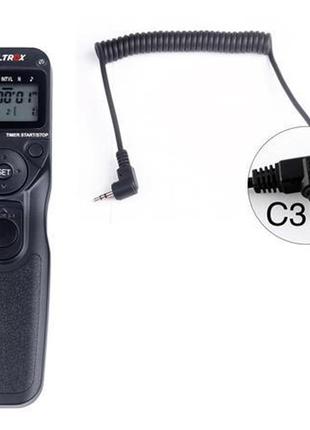 Проводной пульт управления тросик viltrox с таймером и lcd - mc-c3 (аналог tc-80n3) для canon программируемый