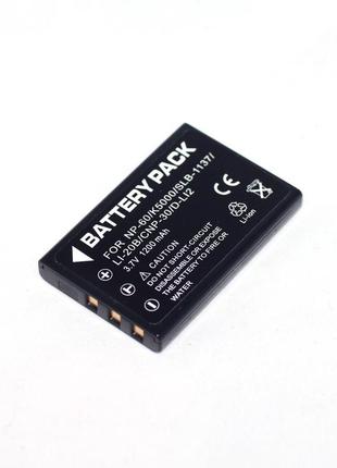 Аккумулятор для камер samsung - slb-1137 (np-30, klic-5000, li-20b, d-l12, slb-1037) - аналог на 1200 ма