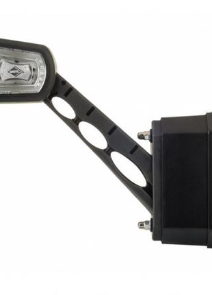 Фонарь габаритный рог, led 12-24 v, трехцветный, 17см (с модулем датчика заднего хода), правый (horpol)