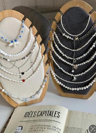 Чокер перлини