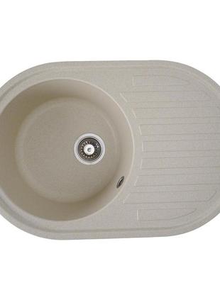 Гранітна мийка для кухні platinum 7750 lira матова пісок