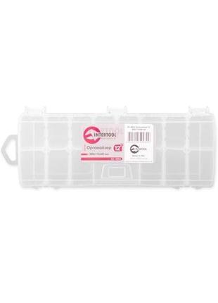 Органайзер intertool - прозрачный 12" 300 х 115 х 40 мм
