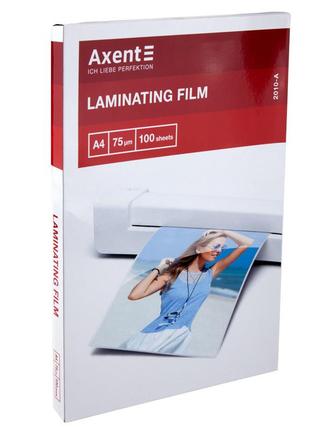 Плёнка для ламинирования axent 2010-a 75 мкм, a4, 216 x 303 мм, 100 штук