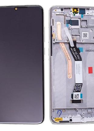 Дисплей для xiaomi redmi note 8 pro с сенсором рамкой белый