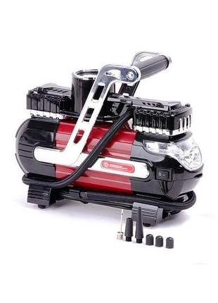 Миникомпрессор автомобильный intertool - 12в x 7 bar x 40 л/мин, двухпоршневой