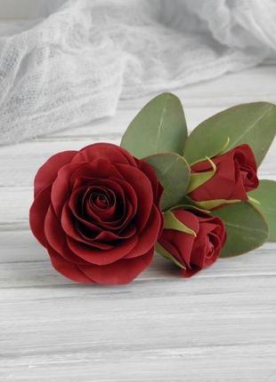 Гребінь троянди і евкаліпт1 фото