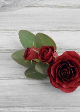 Гребінь троянди і евкаліпт3 фото