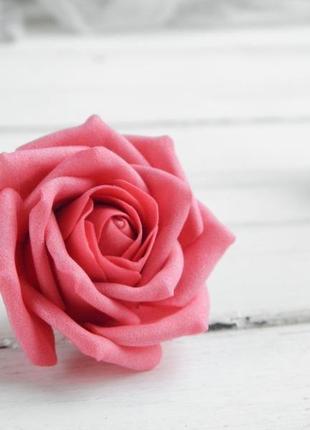 Заколка для волос с розой, цветы в прическу для девушки, подарок девочке1 фото