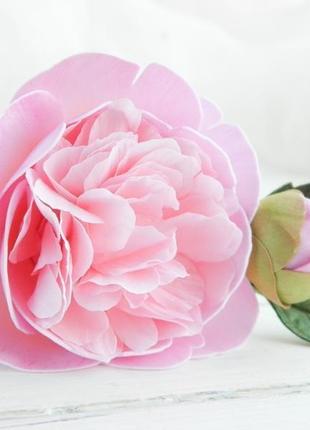 Шпильки с розовыми пионами, цветы в прическу невесте, шпилька для волос подарок2 фото