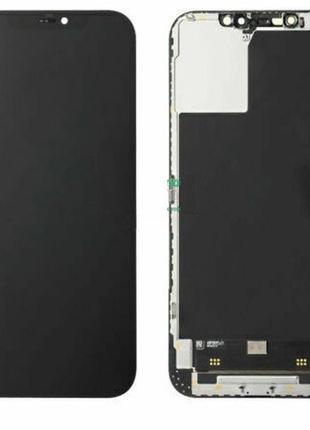 Дисплей для apple iphone 12 pro max с сенсором и рамкой черный original (prc)