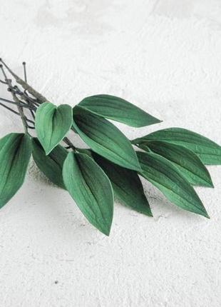 Шпильки для волос с листьями, зеленые свадебные шпильки1 фото