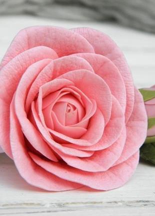 Гребінець для волосся з квітами, шпилька з особистого трояндою3 фото