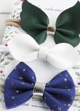 Красивые повязки для девочки / подарочный набор повязок для малышки на праздник3 фото