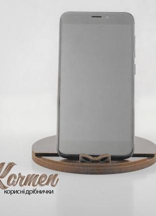 Підставка для телефону karmen "байкерша" венге3 фото