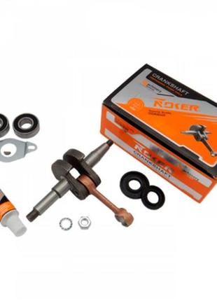 Коленвал + гайка маховика + подшипник (2 шт.) + сальник (2 шт.) noker - gl 58