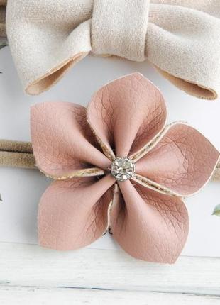 Пов'язки для дівчинки з квітами / подарунок дівчинці6 фото