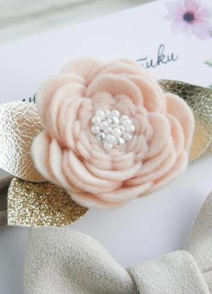 Пов'язки для дівчинки з квітами / подарунок дівчинці4 фото