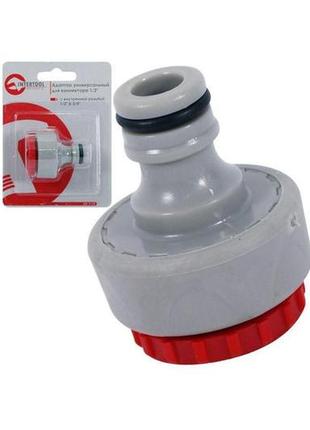Адаптер intertool - на конектор 1/2", с внутренней резьбой 1/2" и 3/4" pro