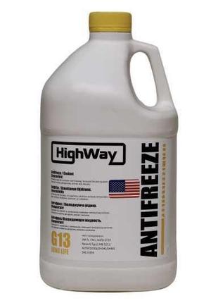 Антифриз highway antifreeze g13 концентрат жовтий 3,78л
