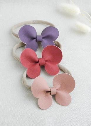 Повязка с бабочкой для девочки / повязка для малышки