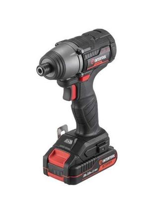 Шуруповерт аккумуляторный intertool - 20 в x 2 ач li-ion brushless storm