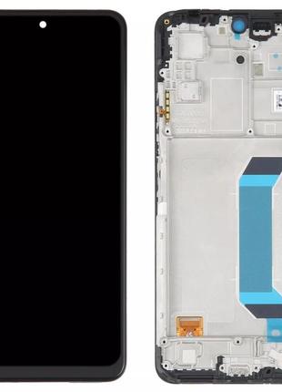 Дисплей xiaomi redmi note 12 5g, poco x5 5g с сенсором и рамкой, черный, оригинал