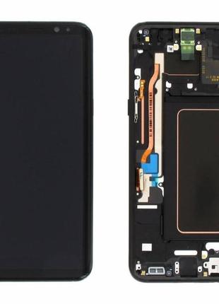Дисплей для samsung g955f galaxy s8+ (plus) із сенсором і рамкою чорний оригінал gh97-20470a