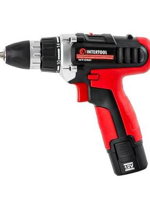 Шуруповерт аккумуляторный intertool - 12 в semipro