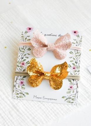 Повязка с бабочками для девочки повязочки для девочек