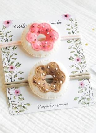 Украшения для девочек повязки для девочки с пончиками