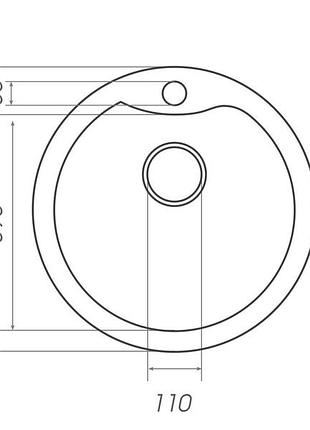 Гранітна мийка для кухні platinum 480 turas матова мікс