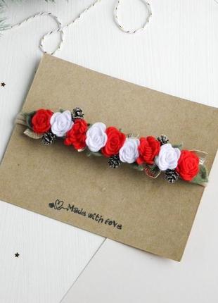 Венчик для новорожденной повязки для девочки с цветами