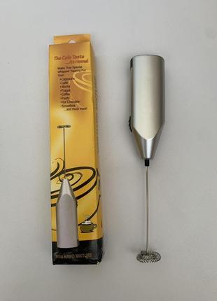 Міні міксер-капучинатор для молока та яєць mini hand mixture електричний4 фото