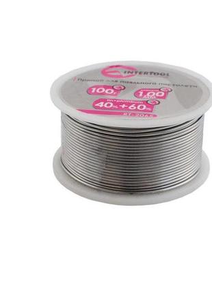 Припой intertool - 1 мм х 100 г олово 40% + свинец 60%