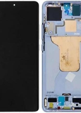 Дисплей для xiaomi 12, 12s, 12x (2022) с сенсором и рамкой, синий (oled)