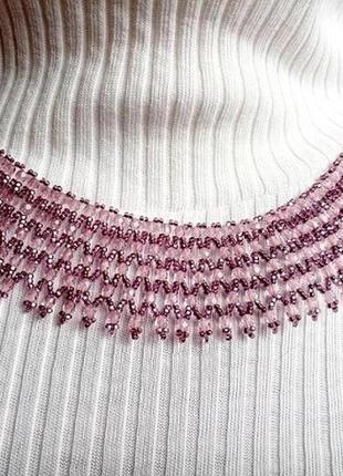 Колье "нежный аметист"