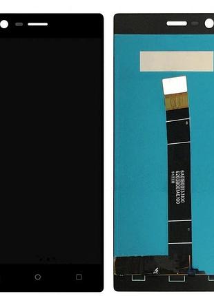 Дисплей для nokia 3 (ta-1032) dual sim с сенсором черный