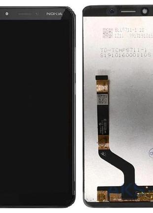 Дисплей для nokia c2 с сенсором черный