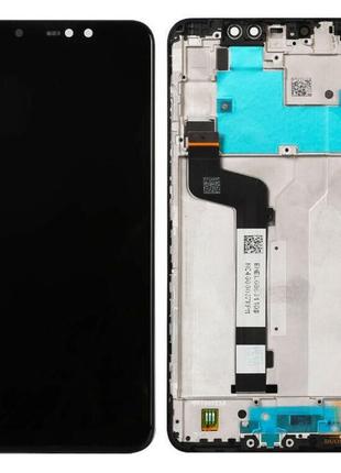 Дисплей для xiaomi redmi note 6, redmi note 6 pro с сенсором и рамкой черный