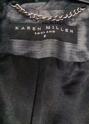 Тренч, шерсть. karen millen оригінал. шерсть і шовк!9 фото