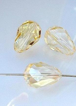 Бусины капли preciosa 15*10мм blond flare-1шт