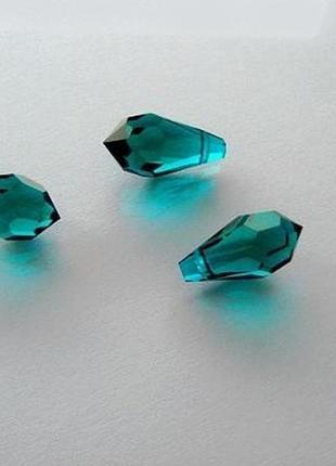 Підвіски preciosa (984) 6,5*13 emerald-1шт