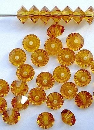 Спейсеры preciosa 3*5 topaz-10шт