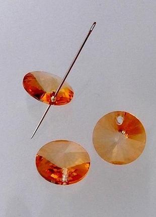 Риволи подвески preciosa 14мм tangerine-1шт