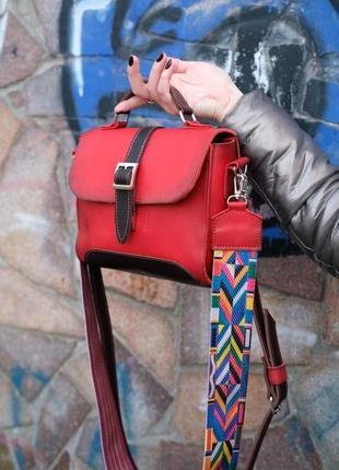 Жіноча шкіряна сумочка березня2 фото