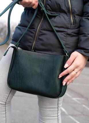 Женская сумочка надежда  цвет зеленый1 фото