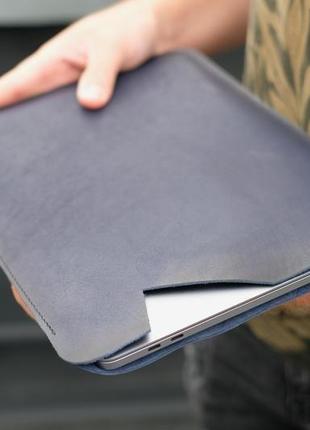 Кожаный чехол для macbook, кожаный чехол для любой модели ноутбука, кожаный чехол для ультрабука4 фото