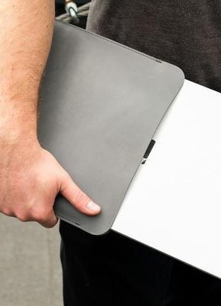 Кожаный чехол для macbook, кожаный чехол для ультрабука, кожаный чехол для любой модели ноутбука5 фото