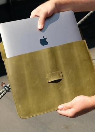 Шкіряний чохол для macbook, шкіряний чохол для ультрабука, шкіряний чохол для будь-якої моделі ноутбука1 фото