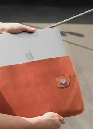 Шкіряний чохол для macbook, шкіряний чохол для ультрабука, шкіряний чохол для будь-якої моделі ноутбука5 фото